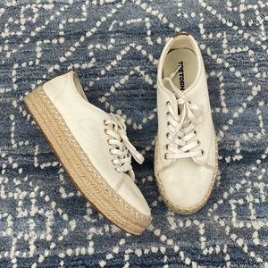 Tretorn Platform Espadrille Cream Sneaker